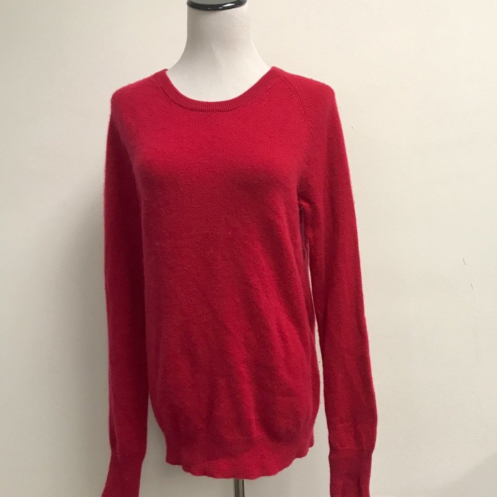 Equipment 100% cashmere crewneck long red sweater M